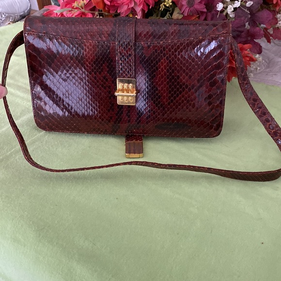 Vintage genuine python skin bag. - Picture 10 of 16